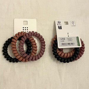 SIX three pack twist hair ties